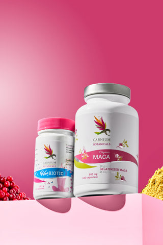 Hormonsko ravnovesje: 2x Her Biotic + 1x Želatinirana Maca v kapsulah -25%